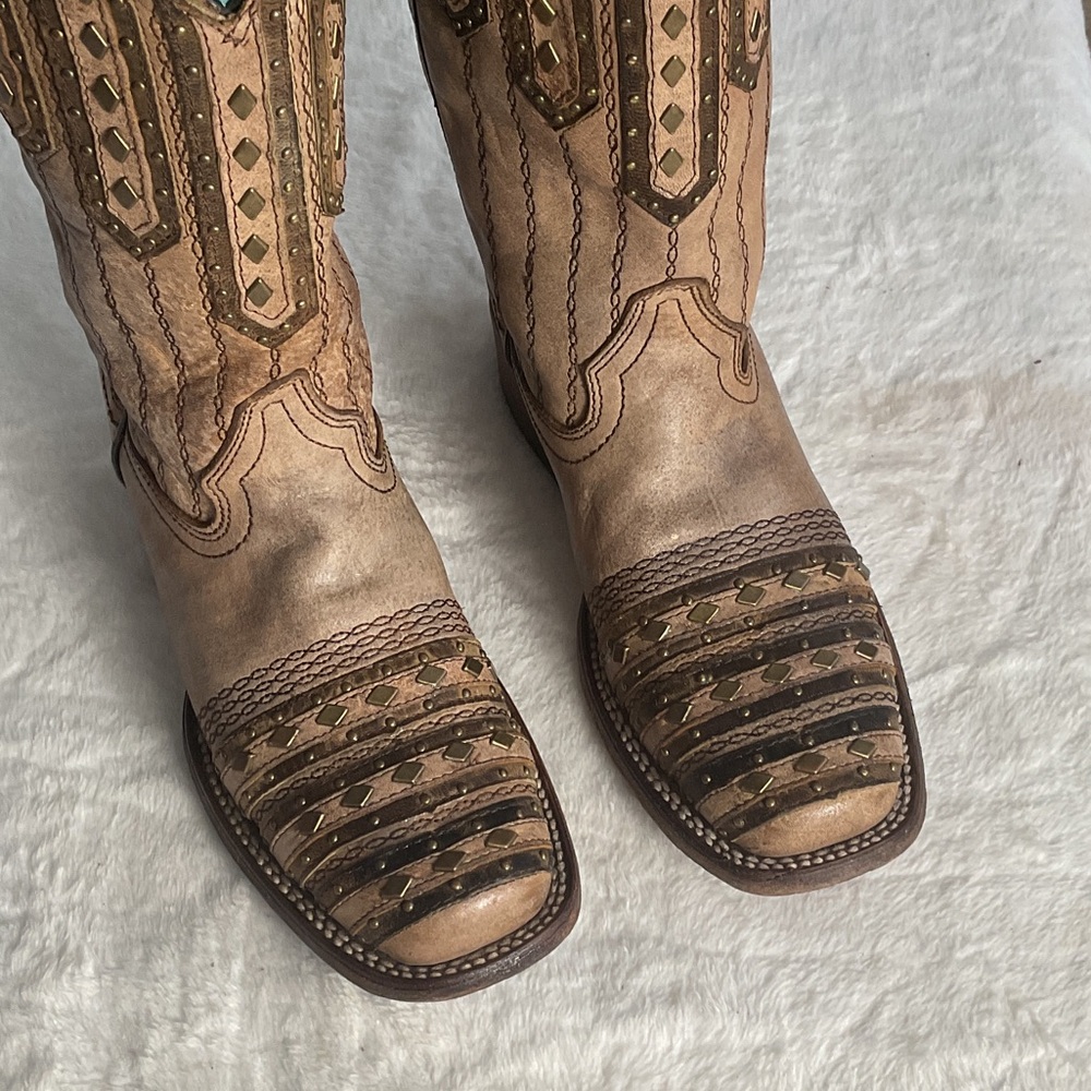 Cowgirl western leather boots